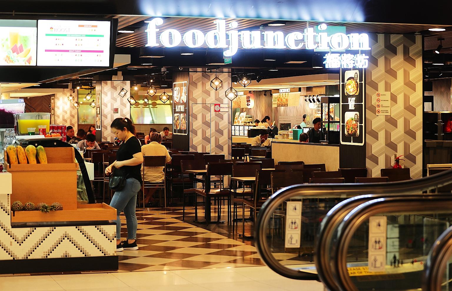 The Food Junction foodcourt at United Square. The chain's acquisition, which is expected to be completed in the last quarter of this year, is set to make BreadTalk the third-largest foodcourt operator here. BreadTalk plans to focus initial efforts af