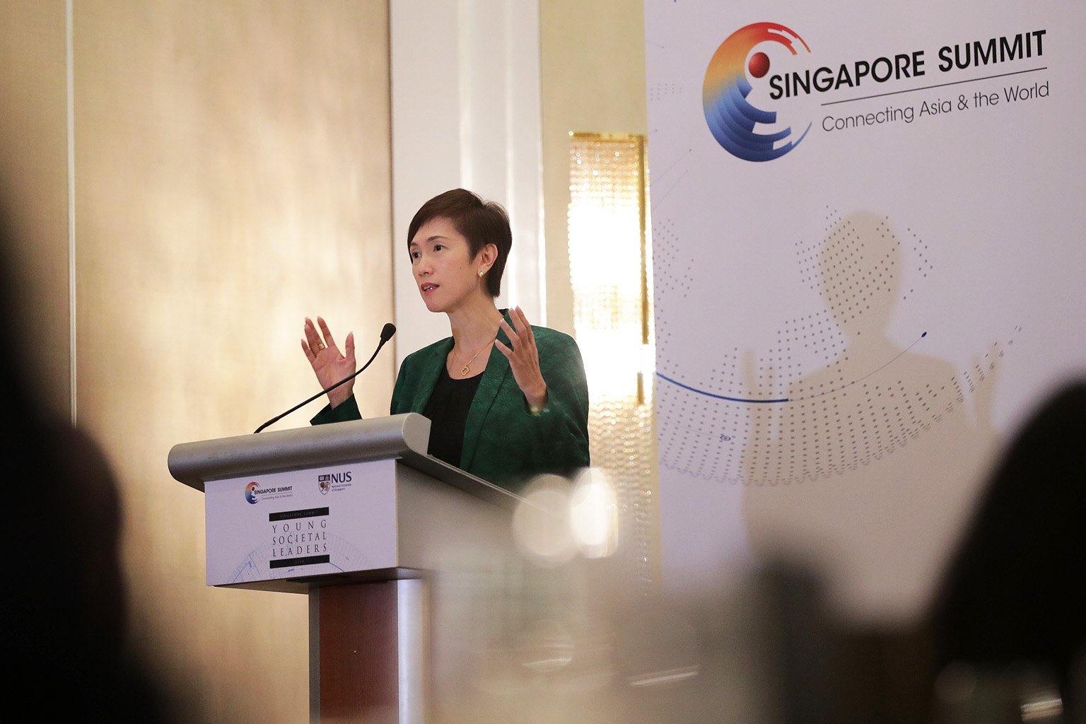 Manpower Minister Josephine Teo said that whatever the Fourth Industrial Revolution may mean to businesses and industry, "a focus on workers and a focus on jobs and skills ought to be at front and centre of everything we do".