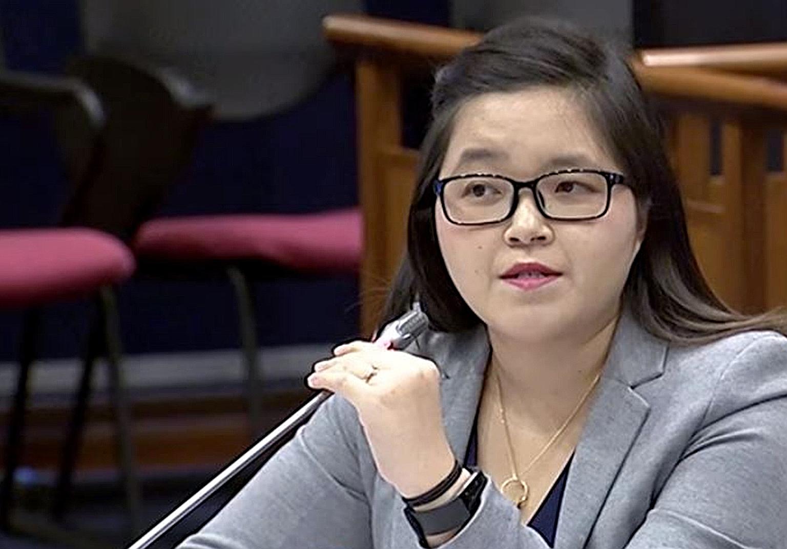 New Naratif's Ms Kirsten Han says the media platform accepts foreign grant money but contributors do not influence editorial decisions. PHOTO: GOV.SG/YOUTUBE
