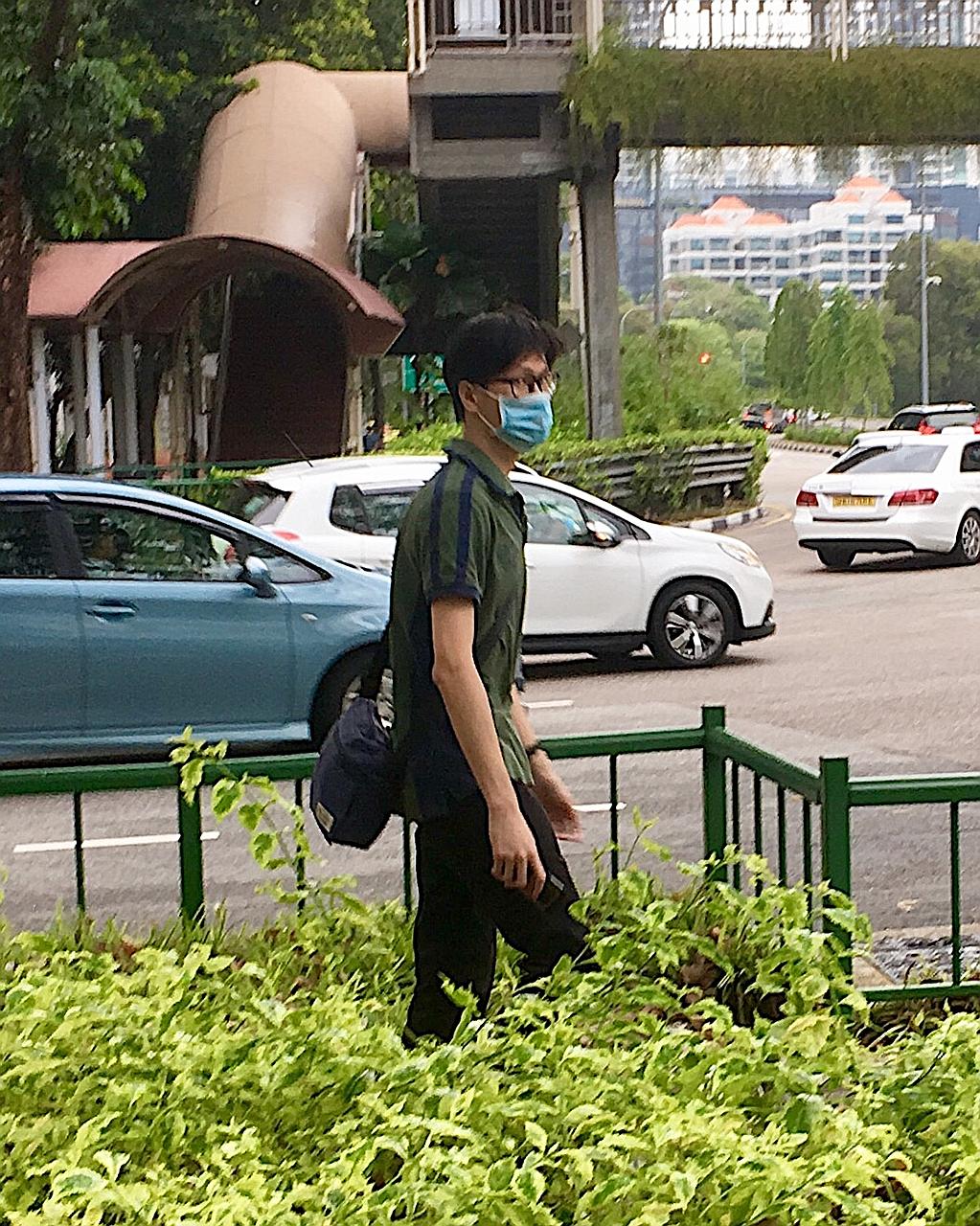 National University of Singapore undergraduate Terence Siow Kai Yuan, who pleaded guilty to one count of outraging the modesty of a woman on an MRT train, was sentenced on Wednesday to 21 months of supervised probation. PHOTO: THE NEW PAPER