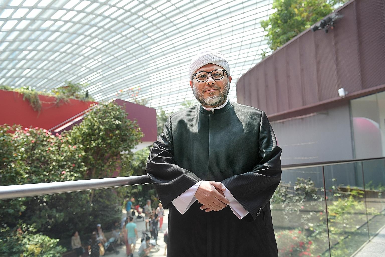 Ustaz Mohamad Hasbi Hassan has contributed significantly to Islamic education and the development of religious teachers here. ST PHOTO: ALPHONSUS CHERN