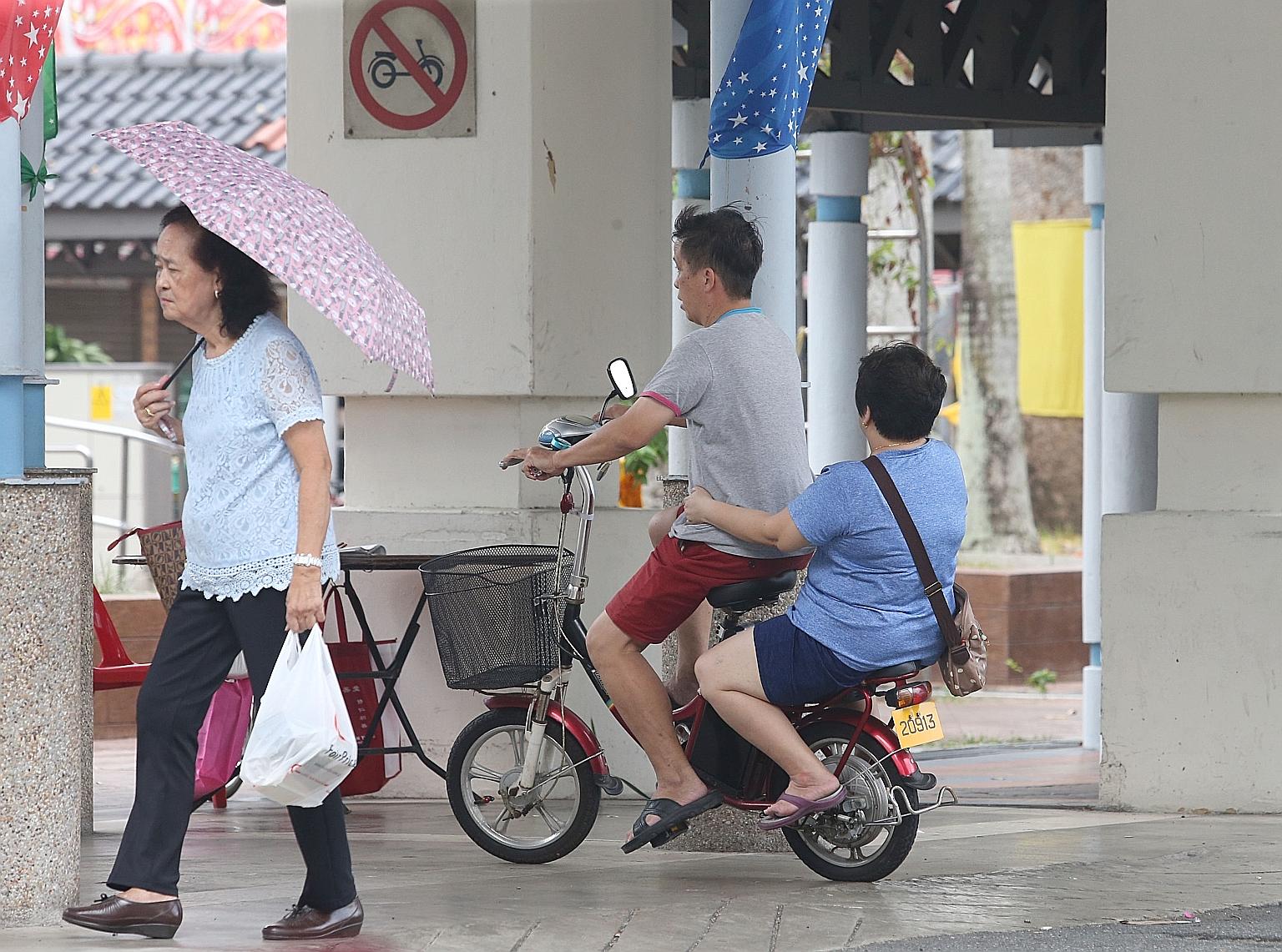 The latest data comes from the first update by the 15 PAP-run town councils since the ban kicked in on Sept 1. These town councils prohibit the riding of PMDs in areas such as void decks and common corridors.