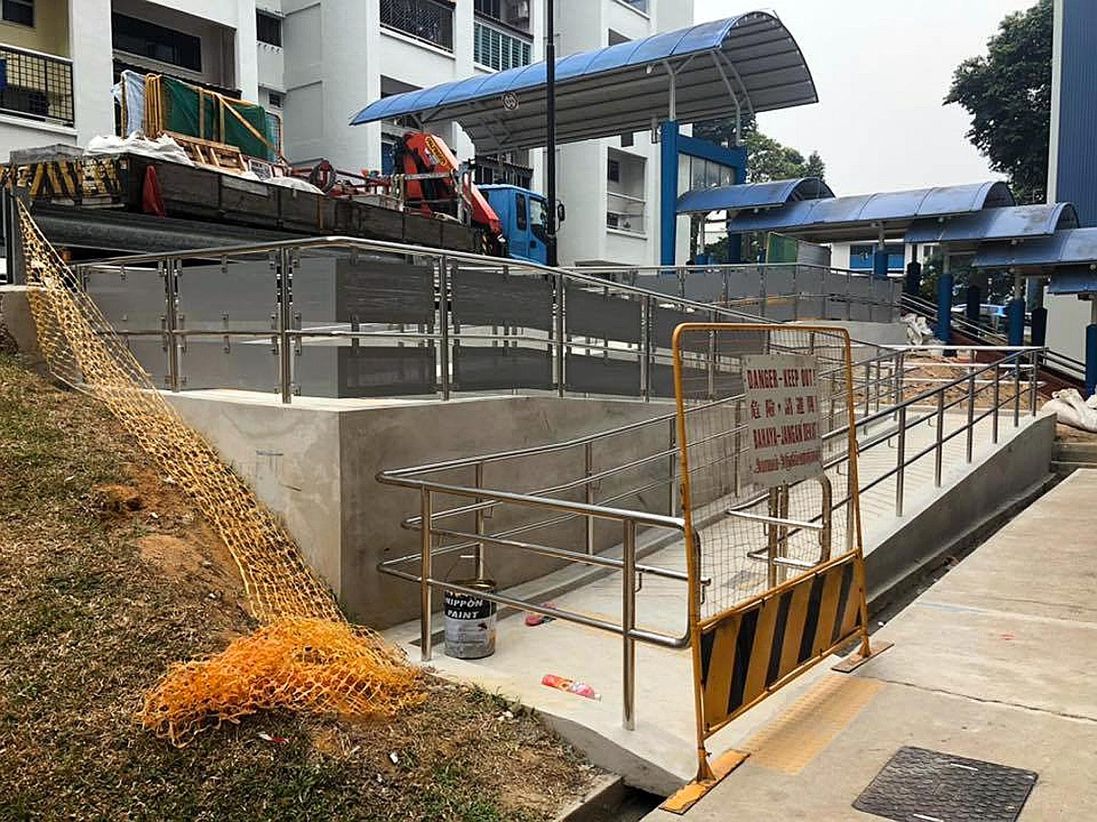 A barrier-free access ramp that took seven years to complete has sparked a dispute between Workers' Party chief Pritam Singh and People's Association grassroots adviser Chua Eng Leong.