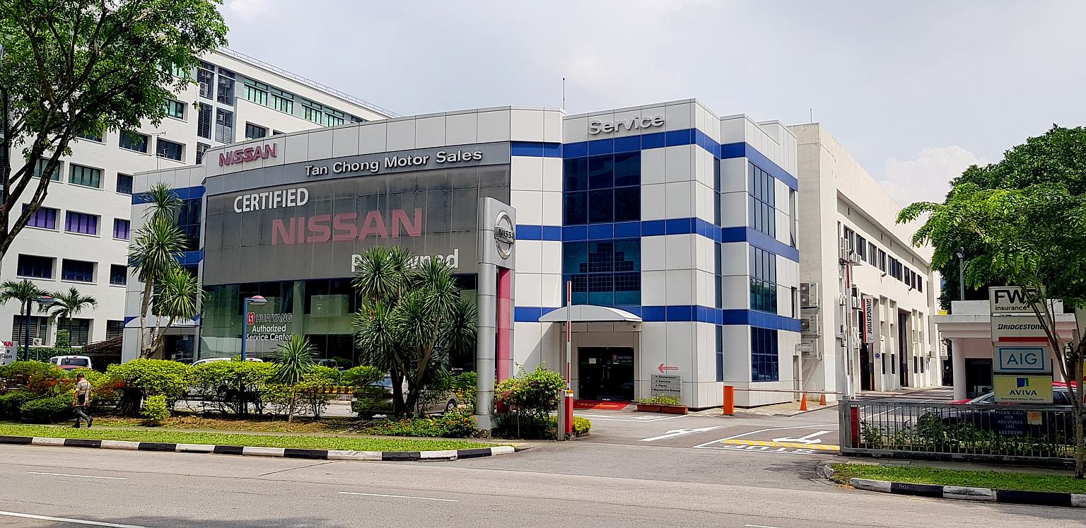 Tan Chong Motor's three-storey showroom in Toa Payoh Lorong 8, located on a 5,457.4 sq m plot next to a Subaru complex, is up for sale at $13.5 million. Its spokesman said the facility is underused. PHOTO: SAVILLS SINGAPORE