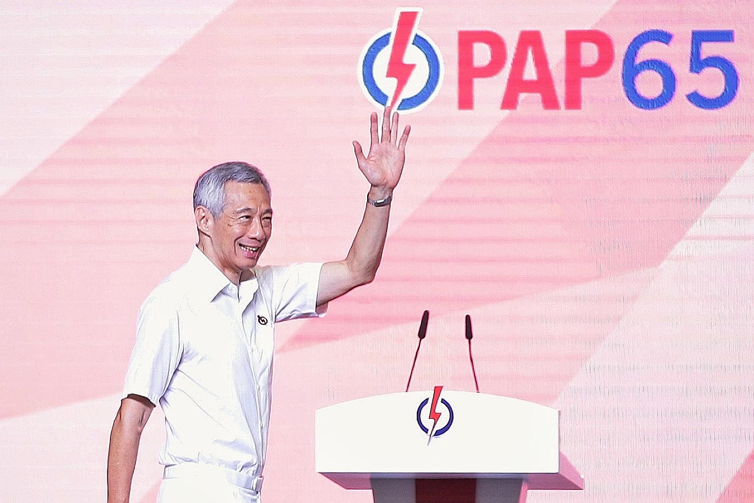 Prime Minister Lee Hsien Loong yesterday called on activists to work hard to convince Singaporeans to give the ruling party the mandate to lead the country again in the coming election.