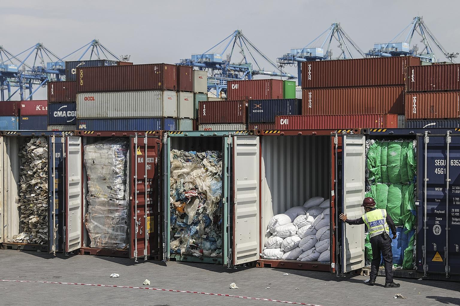 The scene of alleged plastic waste dumping in a forest in the Tasek Industrial Area of Ipoh earlier this year.