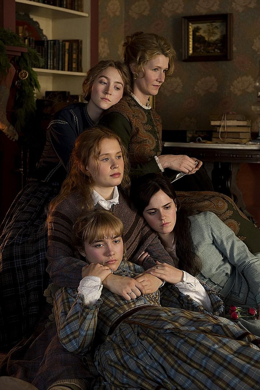 Adapted from Louisa May Alcott's book, Little Women boasts a star-studded cast, including (clockwise from top left) Saoirse Ronan, Laura Dern, Emma Watson, Florence Pugh and Eliza Scanlen.
