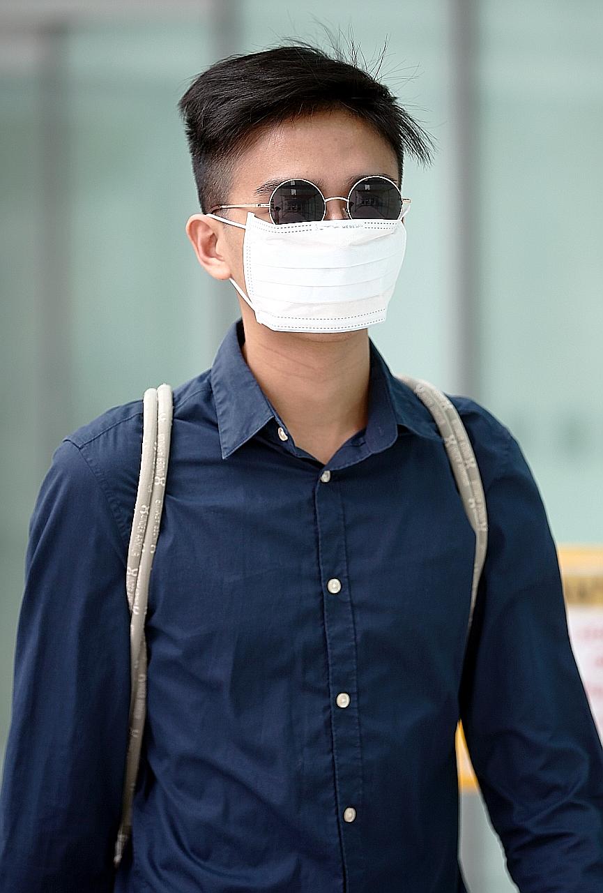 Tan Jin Kang, 21, was caught flying a drone around 7.50pm near the Singapore Flyer on Aug 9 last year.