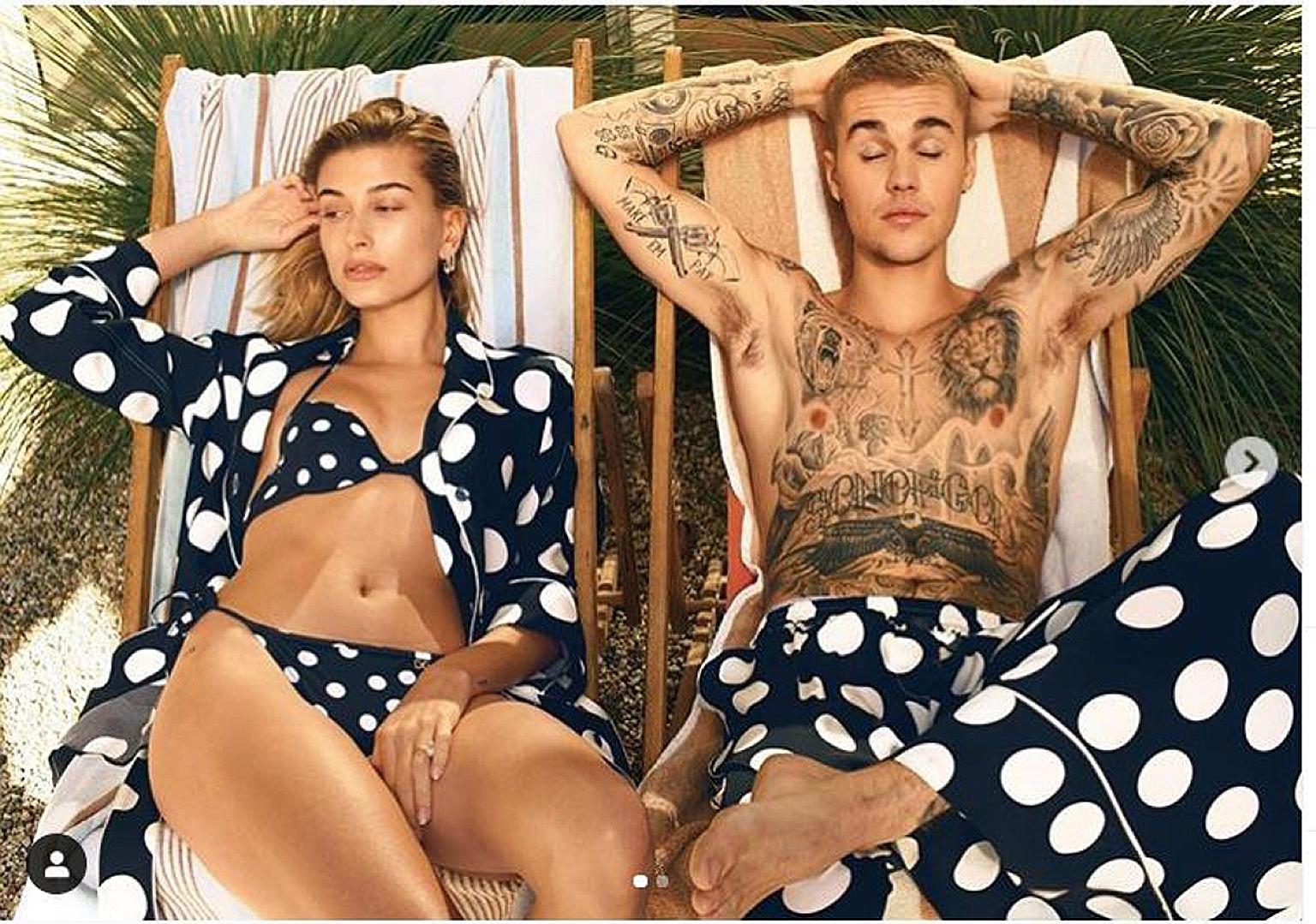 Singer Justin Bieber (left, with wife Hailey Baldwin) will address his struggle with Lyme disease in a YouTube documentary.