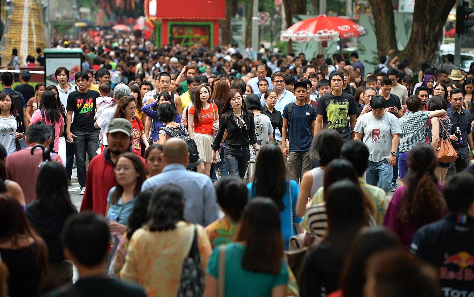 The diverse group of migrants in Singapore has tripled in the last 30 years from 1990 to last year, according to figures from the United Nations Department of Economic and Social Affairs.