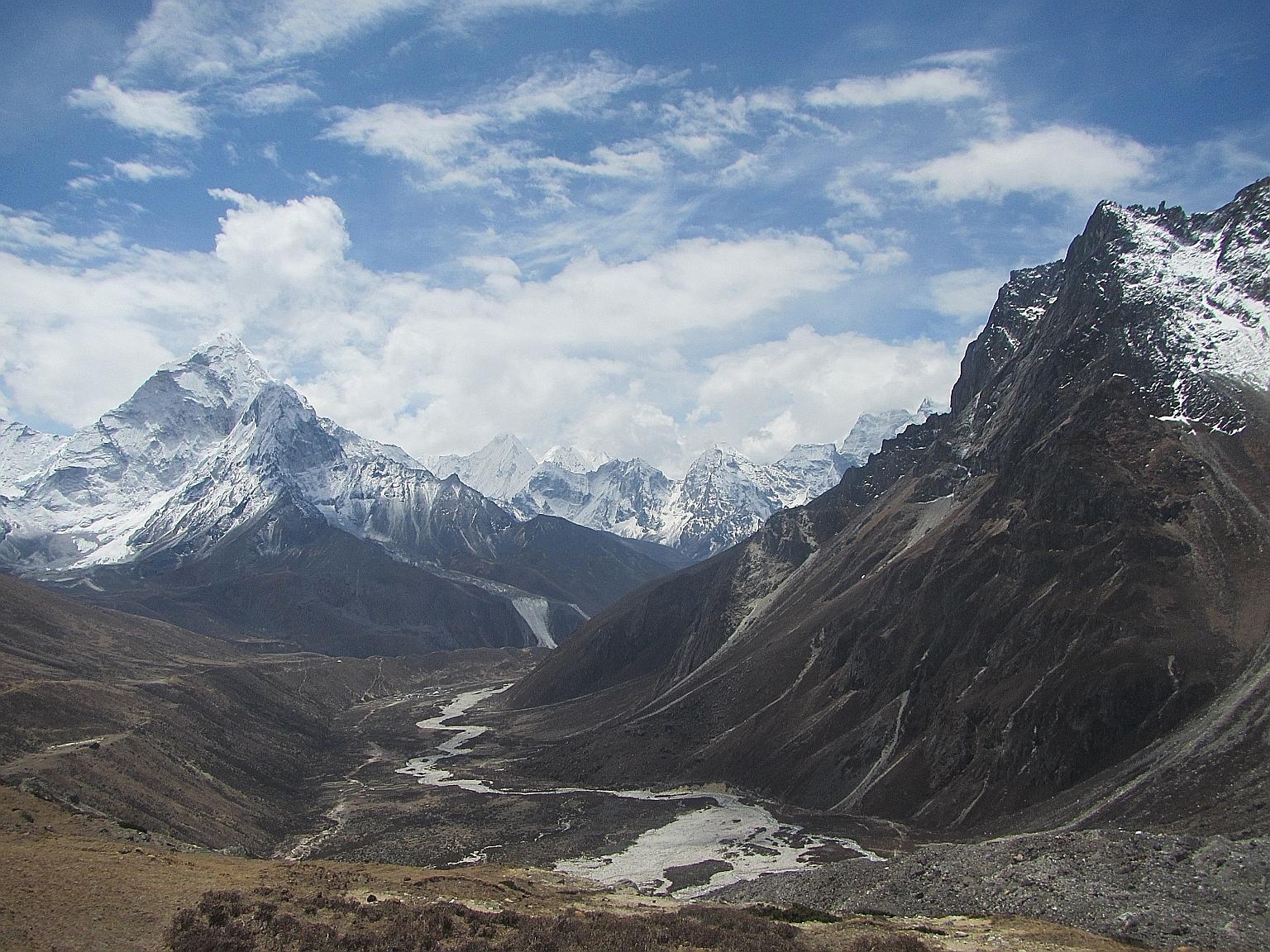 Vegetation in the Hindu Kush Himalayas. Snow and glacier melt from these mountains feed the 10 largest river systems in Asia, supplying more than 1.4 billion people with water. A study has found increasing vegetation cover in the upper reaches of the