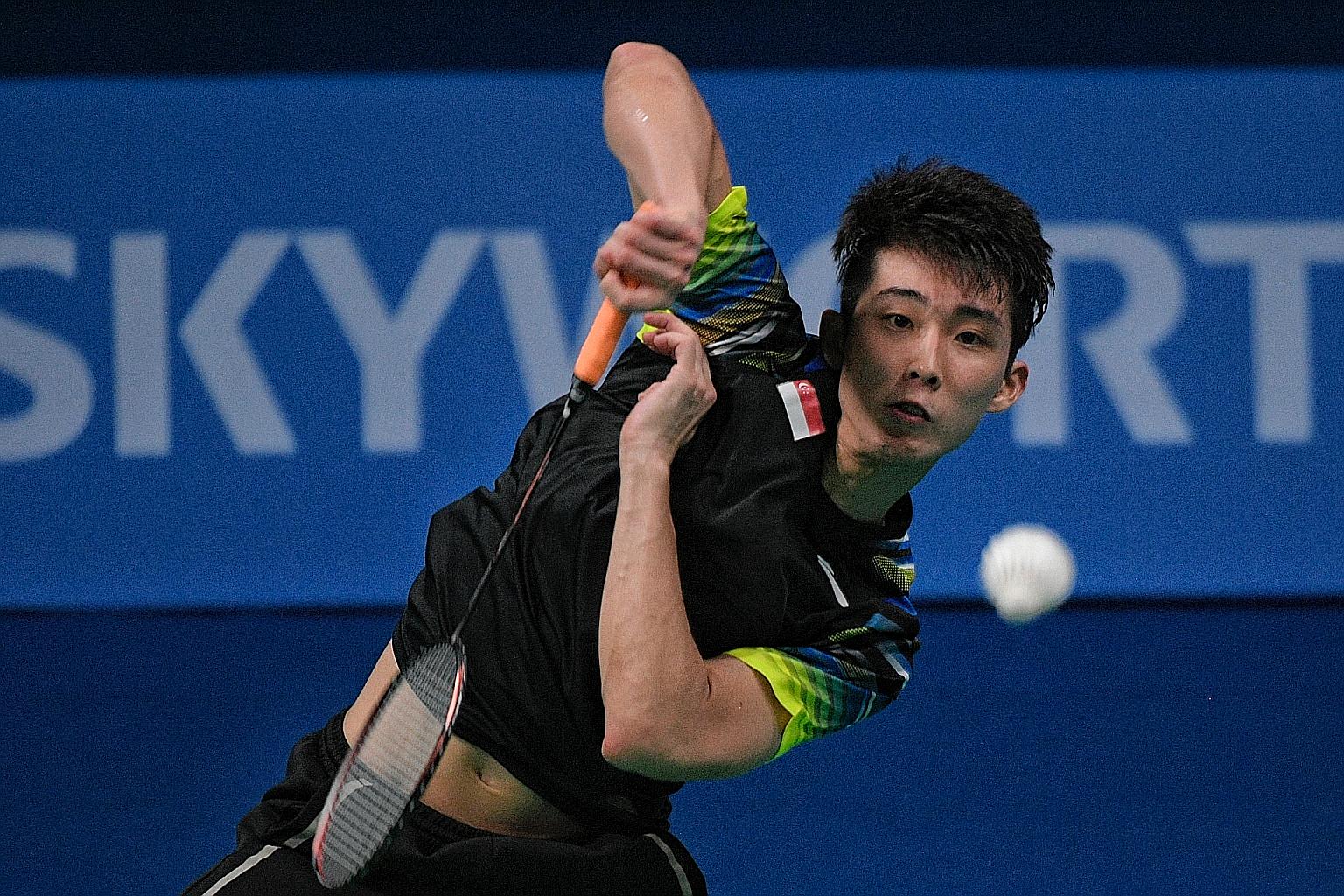 Singapore shuttler Loh Kean Yew believes it will take time for players to get used to the synthetic feather shuttles, but lauded the BWF for making badminton more sustainable. ST FILE PHOTO