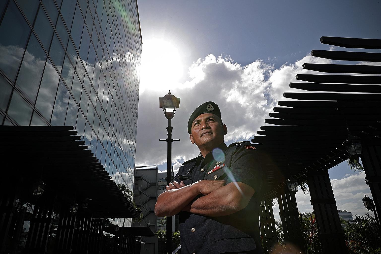 First Warrant Officer Abu Bakar Hussin's experience with a trainee was the inspiration behind the Singapore Civil Defence Force's short festive skit.