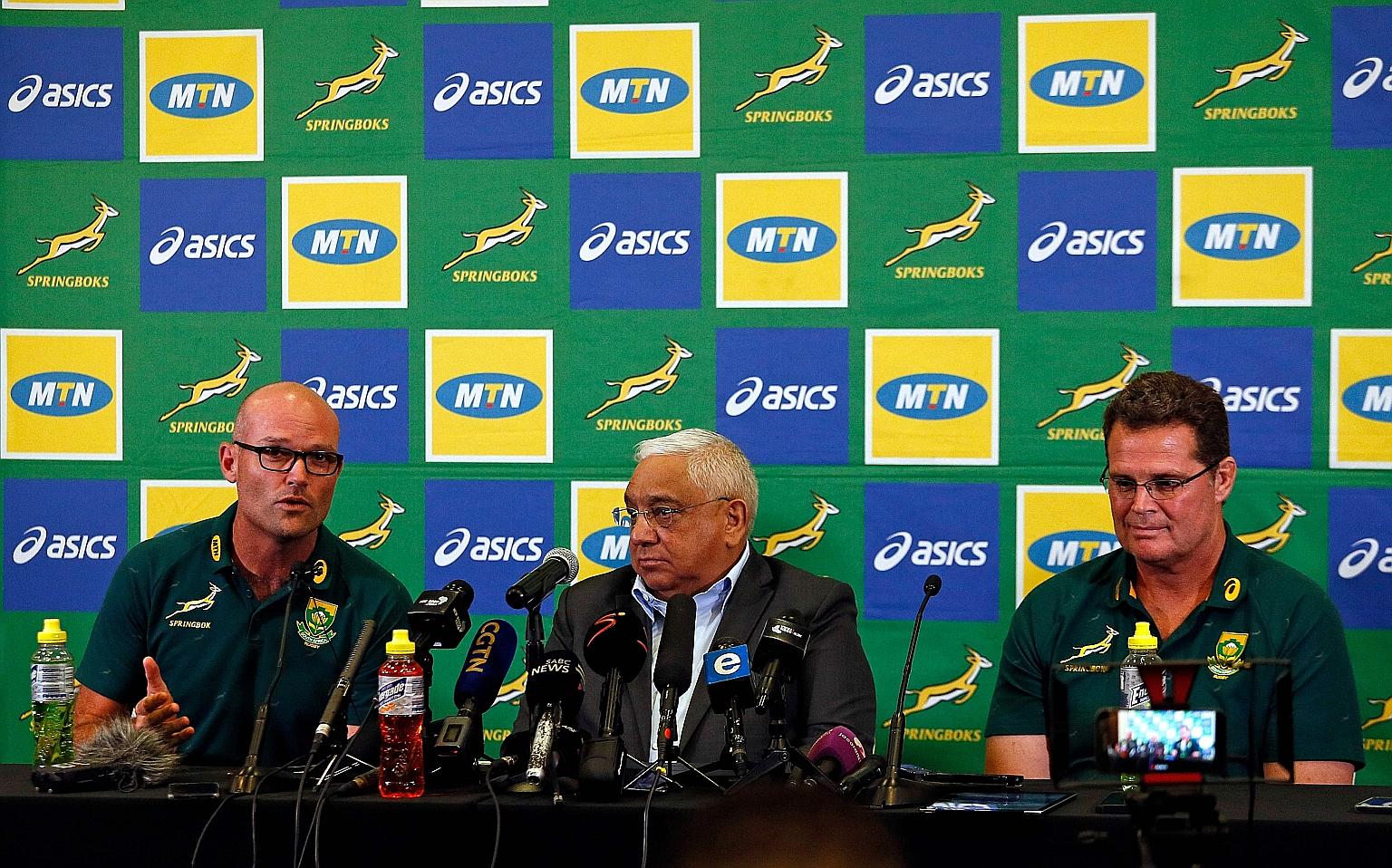 New Springboks coach Jacques Nienaber was the defence coach when they won their third World Cup last year.