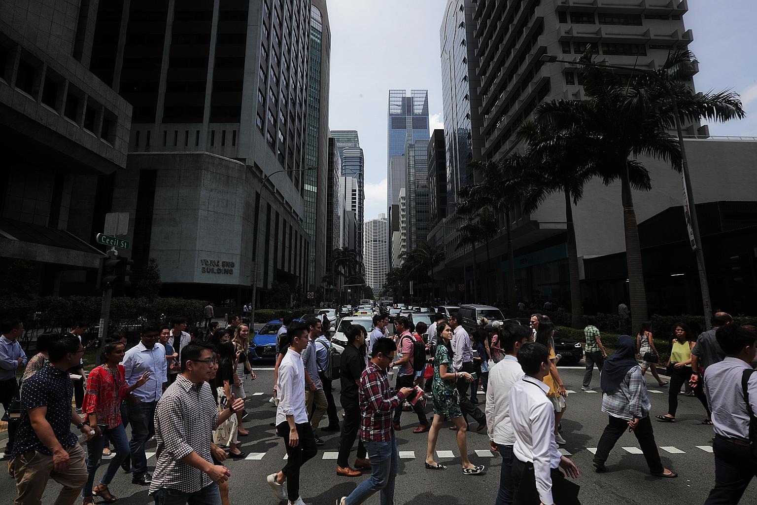Retrenchments last year for the overall workforce were slightly lower at 10,700, compared with 10,730 in 2018. ST PHOTO: KELVIN CHNG