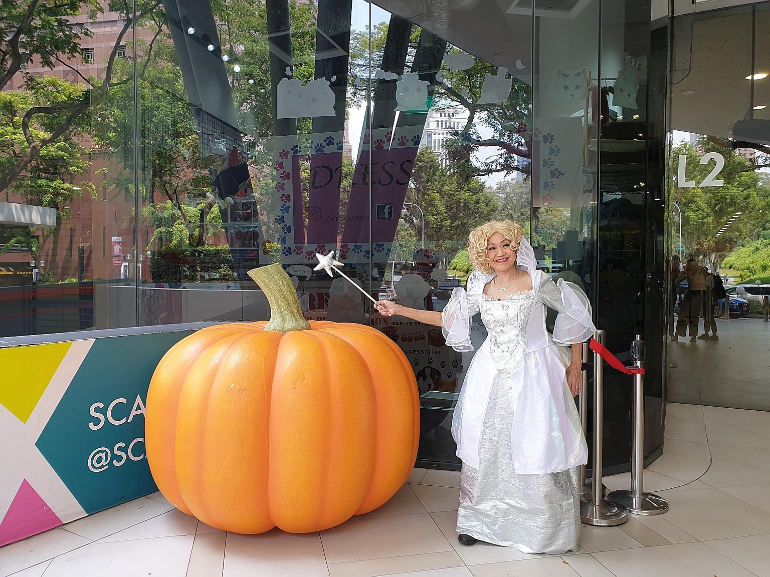 For a video shoot last November, Madam Shirley Chua dressed up as the Fairy Godmother from the Disney movie Cinderella.