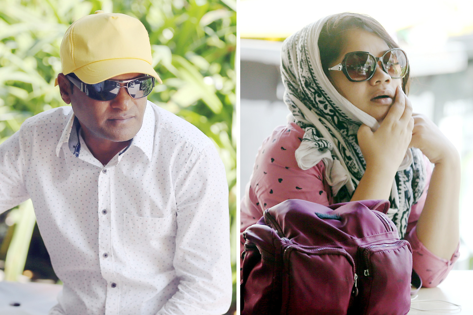 Malkar Savlaram Anant (left) and Priyanka Bhattacharya Rajesh were each sentenced to five years and six months' jail yesterday.