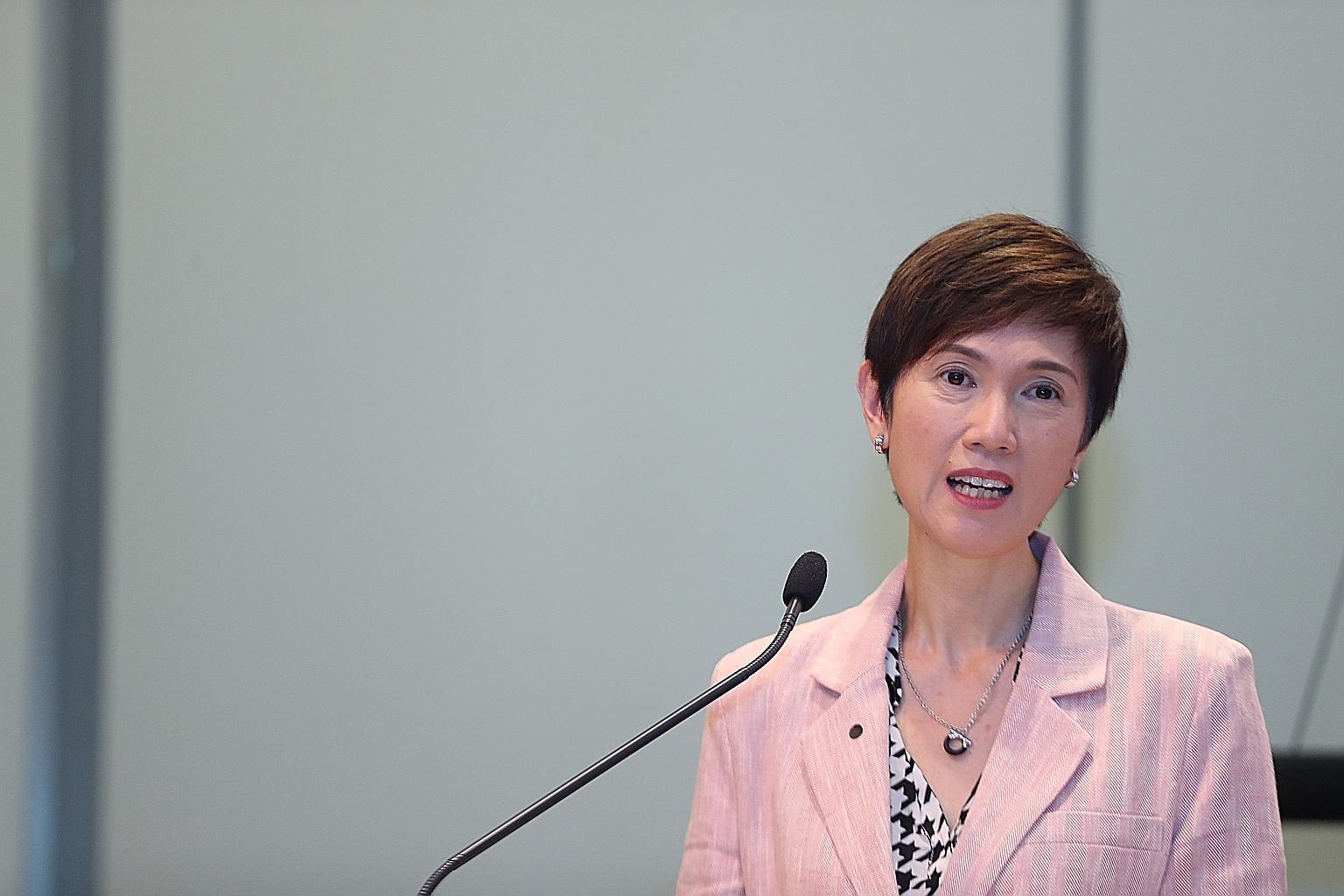 Manpower Minister Josephine Teo presented certificates to 28 new Human Capital Partners yesterday.