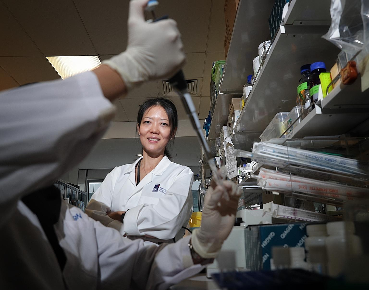 Professor Lisa Ng was part of a team at A*Star that developed a kit which could test for the Sars virus in patient blood samples in 2003.