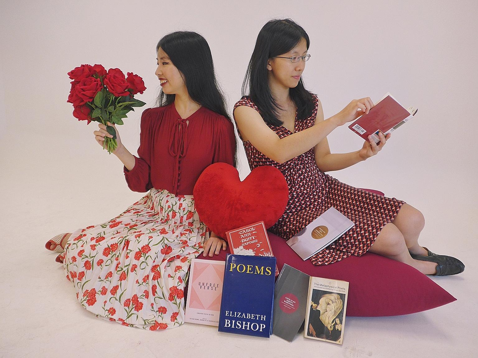 With Valentine's Day falling this month, journalists Olivia Ho (far left) and Toh Wen Li turn to love poems in this Straits Times podcast.