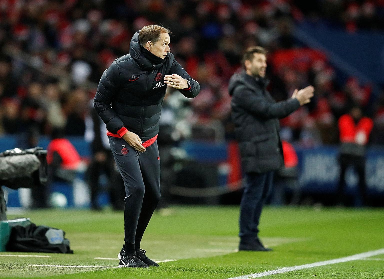 PSG cocach Thomas Tuchel will be hoping for a happier return to Borussia Dortmund where he was sacked in 2017 soon after leading them to the German Cup victory. PHOTO: REUTERS