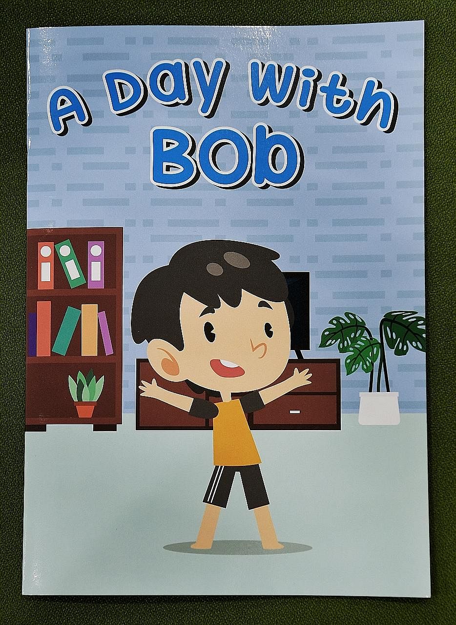 The new picture book, aimed at encouraging children to speak up about family violence, will be distributed to primary schools in the north. ST PHOTO: KHALID BABA