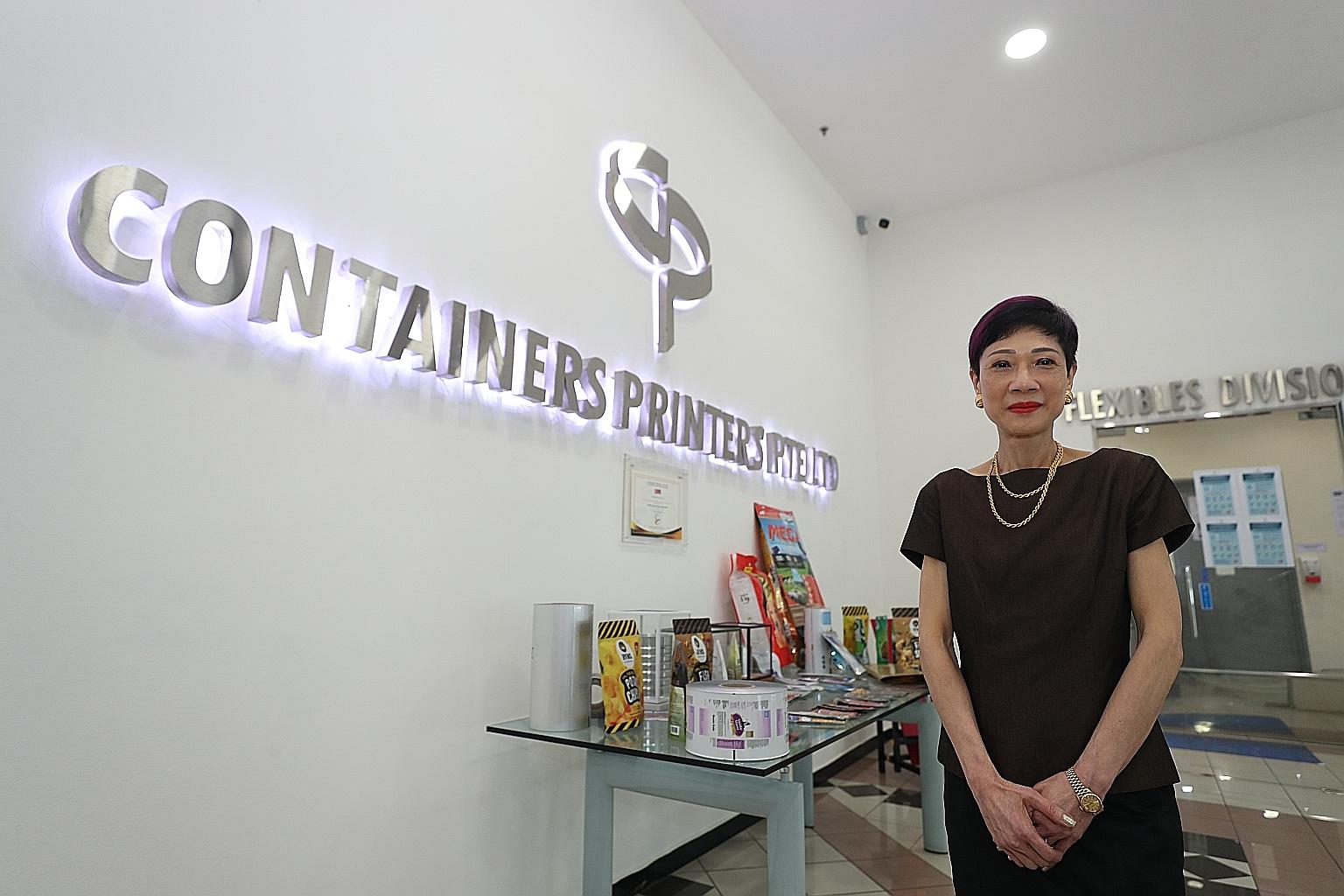 Containers Printers chief executive Amy Chung said the local food packaging firm's digital transformation was necessary in order for it to stay relevant.