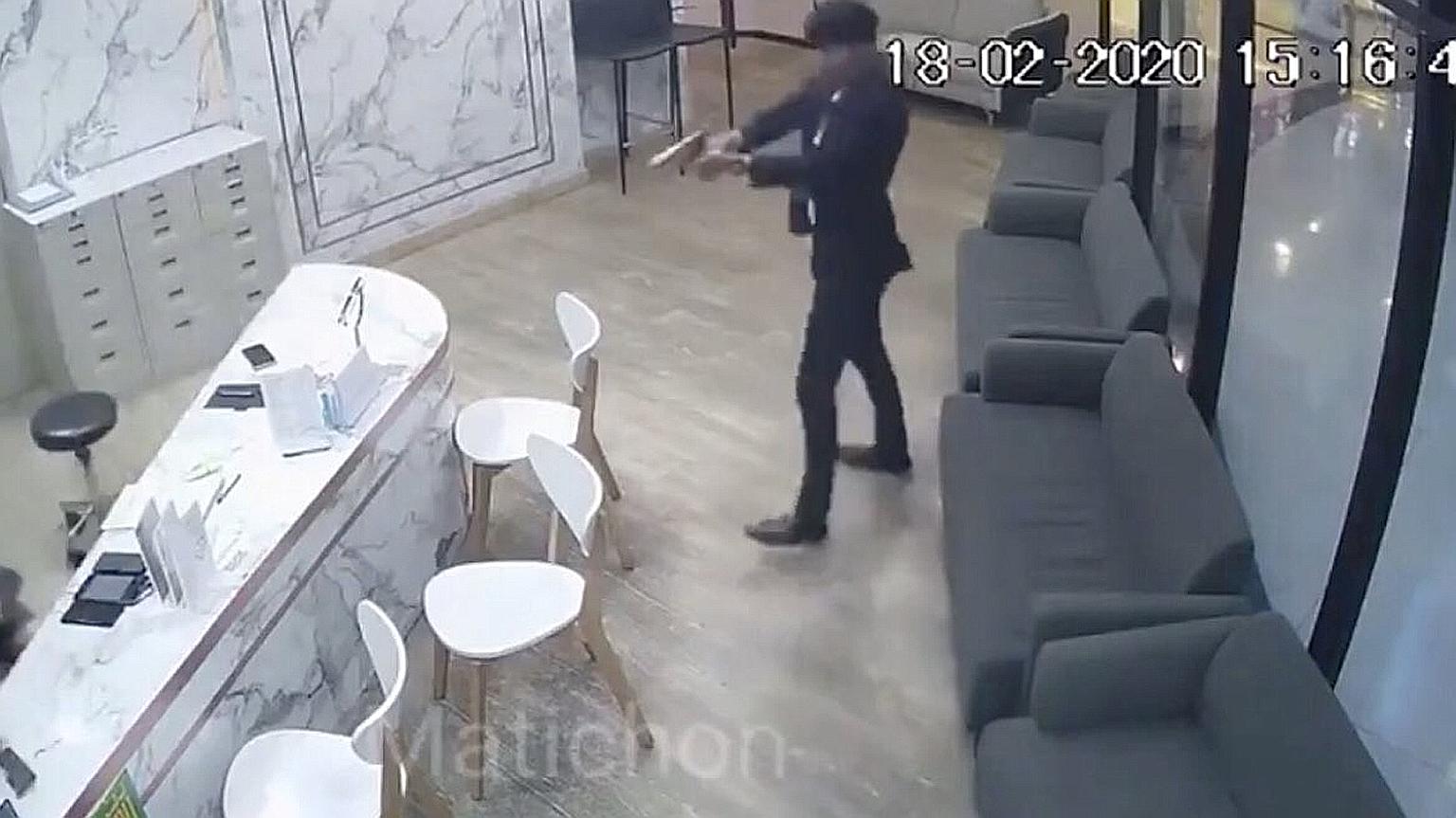 A gunman yesterday entered a beauty clinic and opened fire, killing his former wife and wounding another person at the Century The Movie Plaza, a shopping centre in Bangkok. The incident took place 10 days after a mass shooting at another mall in Tha