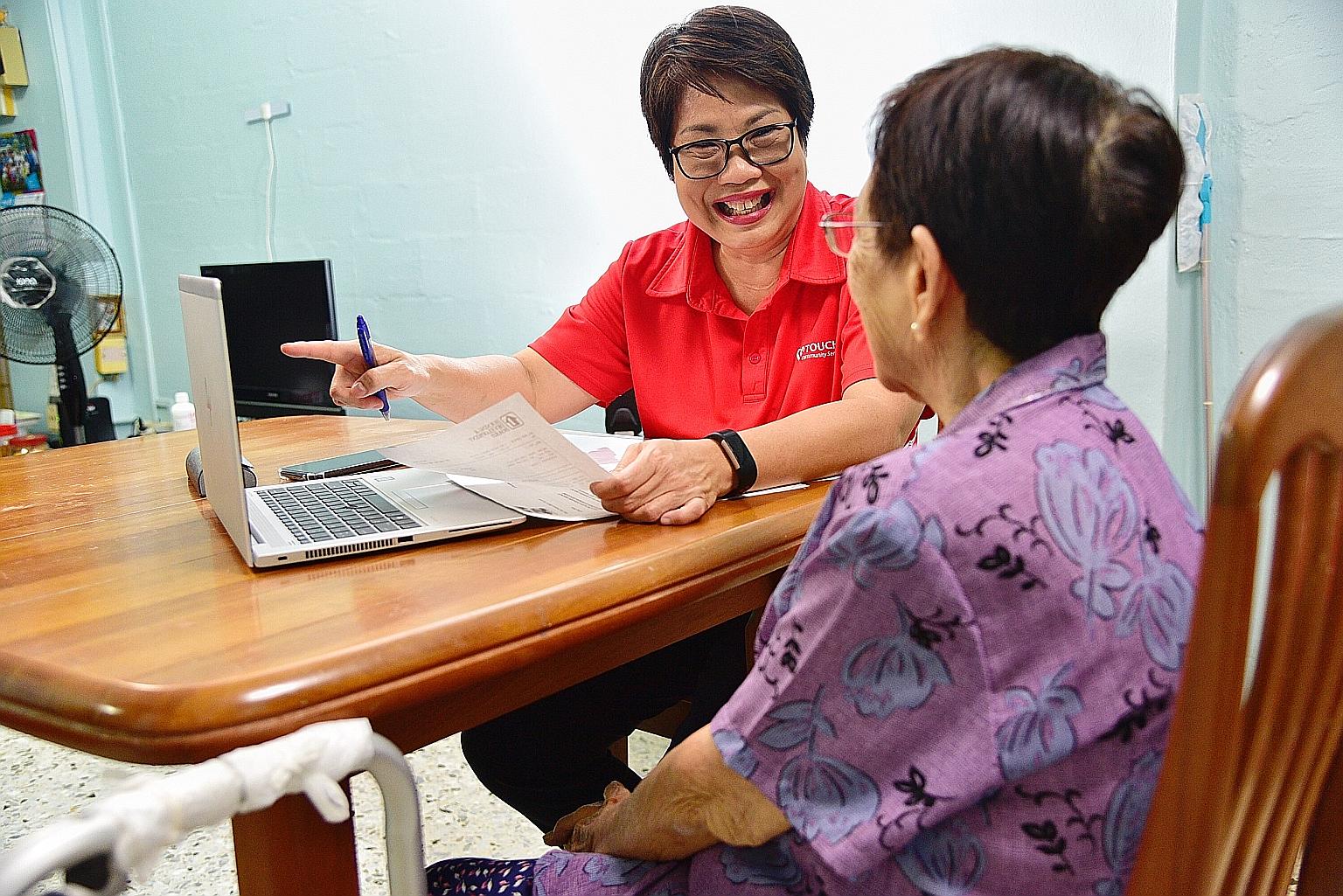 Ms Julia Lee of Touch Professional Deputies and Donees was hired by 80-year-old Mary (in purple) to act as her professional donee and make decisions on her behalf if she were to lose her mental capacity. These decisions could include arrangements for