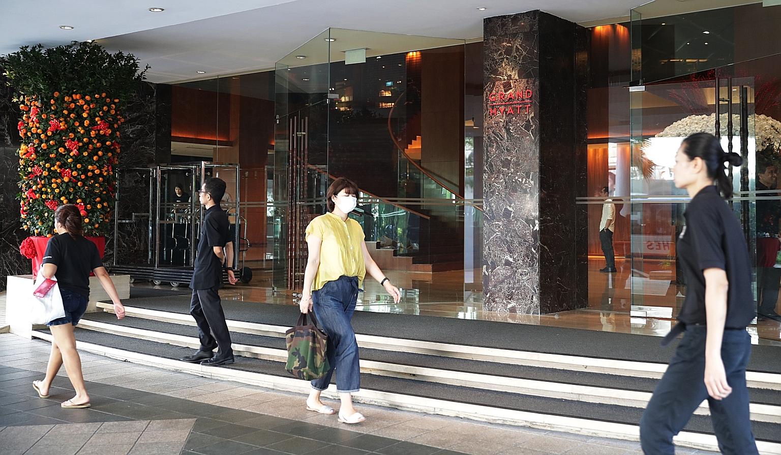 There were three local cases and four overseas cases in the Grand Hyatt cluster. They were detected after a business conference organised by British company Servomex from Jan 20 to 22. The conference had 109 attendees, including some from Hubei, Chin