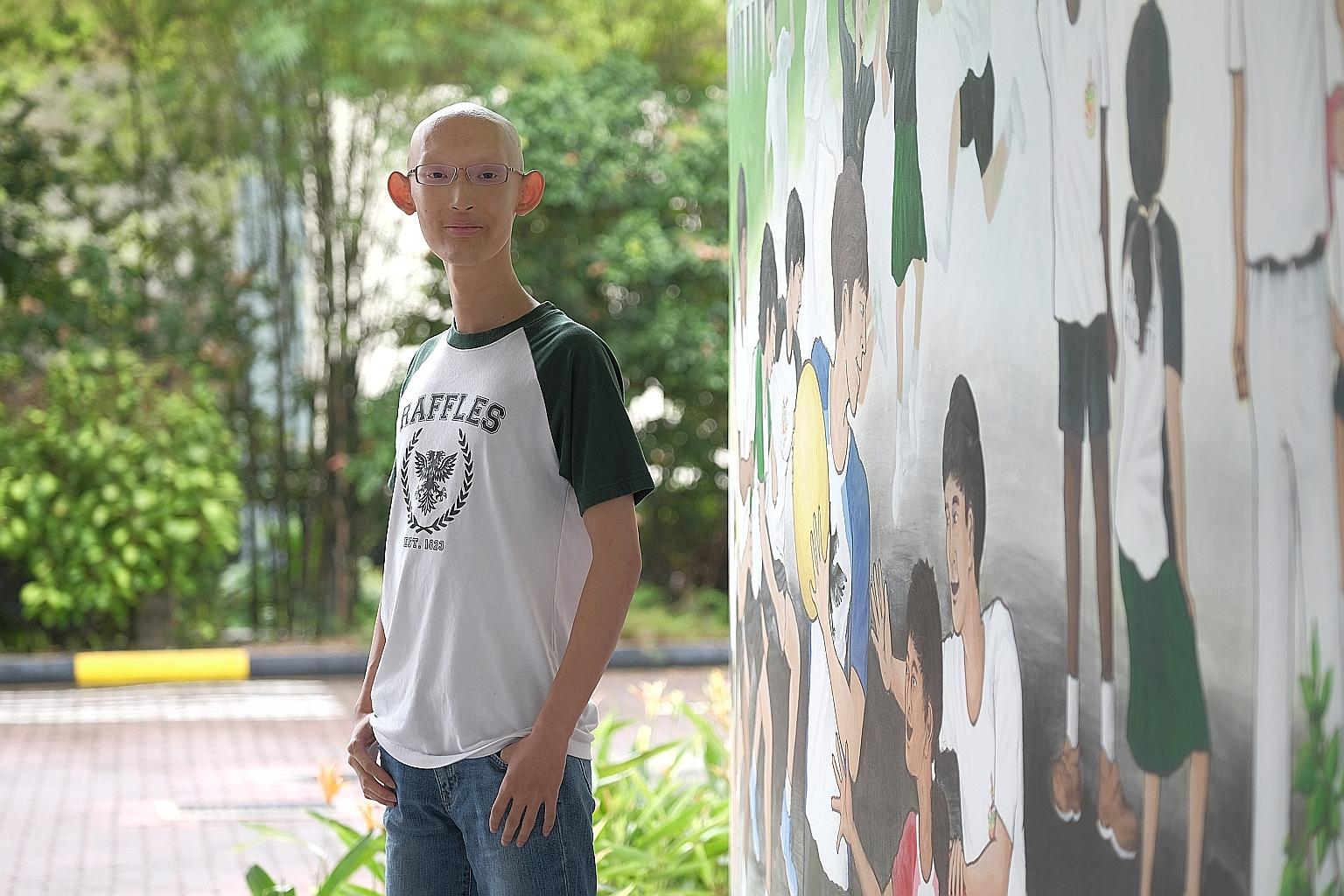 Raffles Institution graduate Loh Yih Hang scored straight As for his A levels and hopes to study computer science in a local or overseas university.