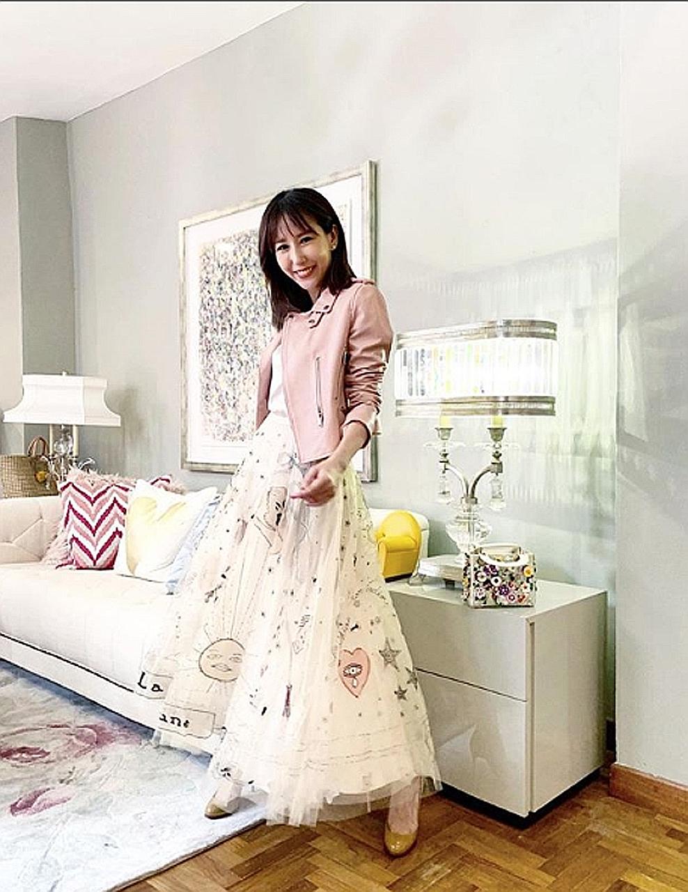 'I'M TAKEN': Singaporean singer Kelly Pan (above), 36, is married. On Monday, she shared a photo on Instagram, which showed a diamond ring on her left ring finger. She was holding the hand of Taiwanese music producer-songwriter Roger Yo, 37. It was c