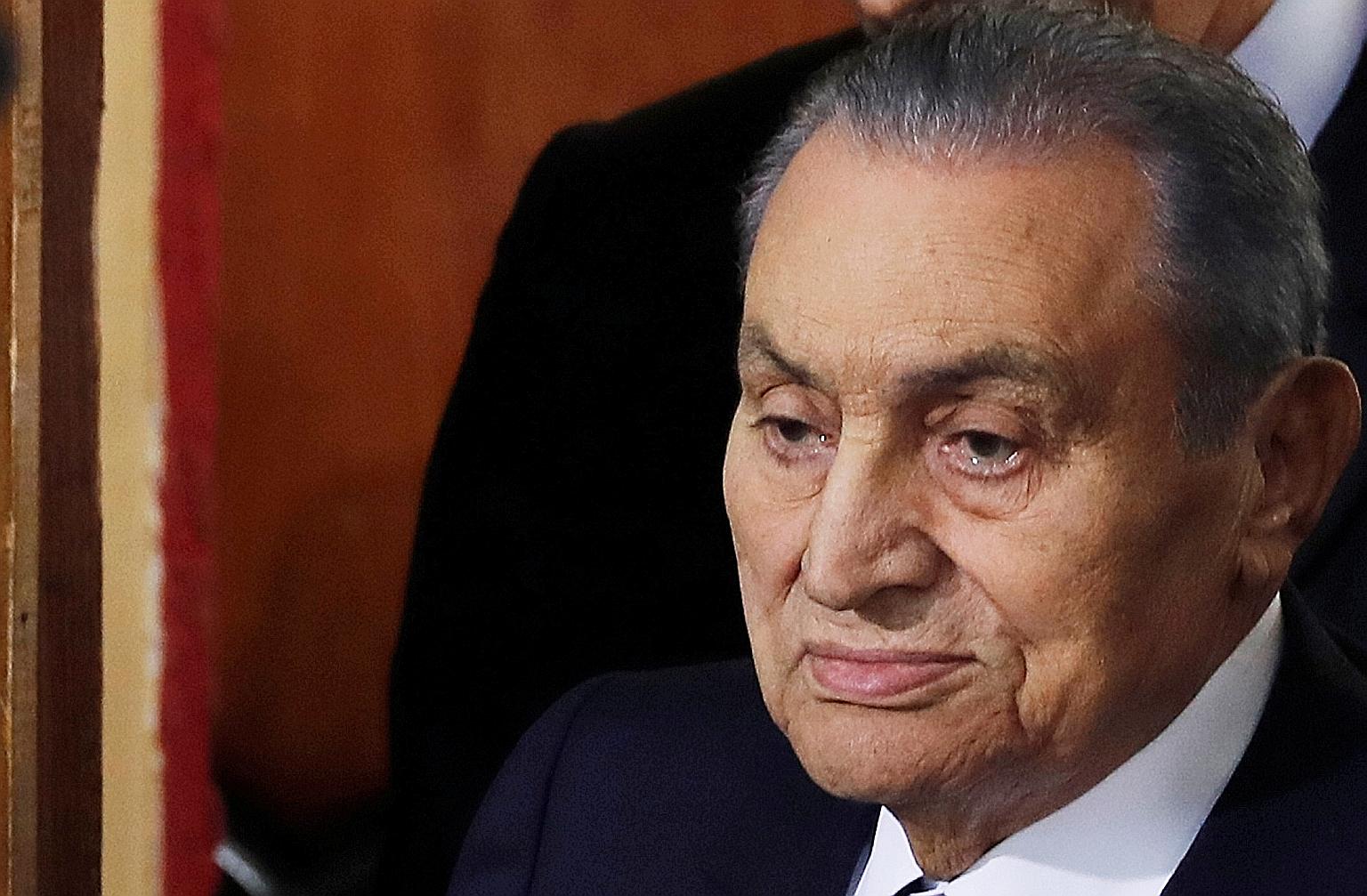 Mr Hosni Mubarak ruled Egypt for 30 years until he was ousted in the 2011 Arab Spring revolution.