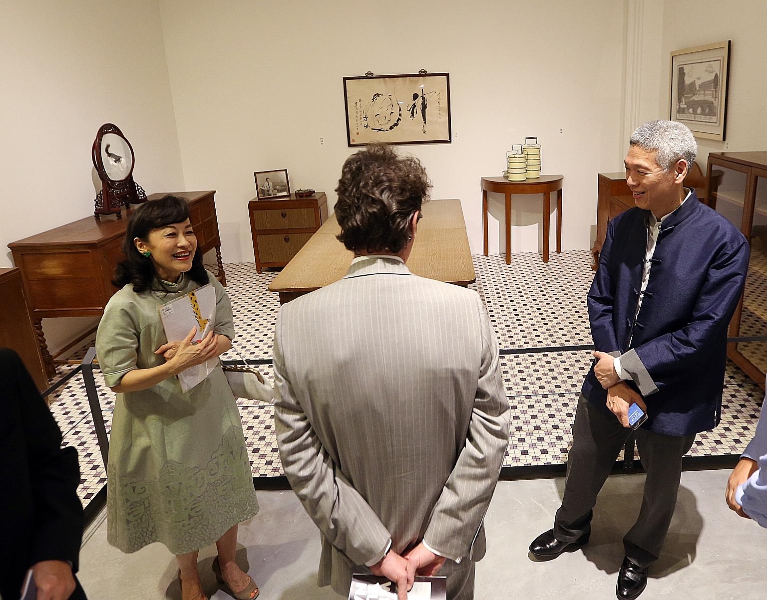 Mr Lee Hsien Yang and Mrs Lee Suet Fern at the preview of We Built A Nation, an exhibition in 2015 at the National Museum of Singapore, where furniture and items from Mr Lee Kuan Yew's house were on display. Mr Lee said in a post on Facebook yesterda