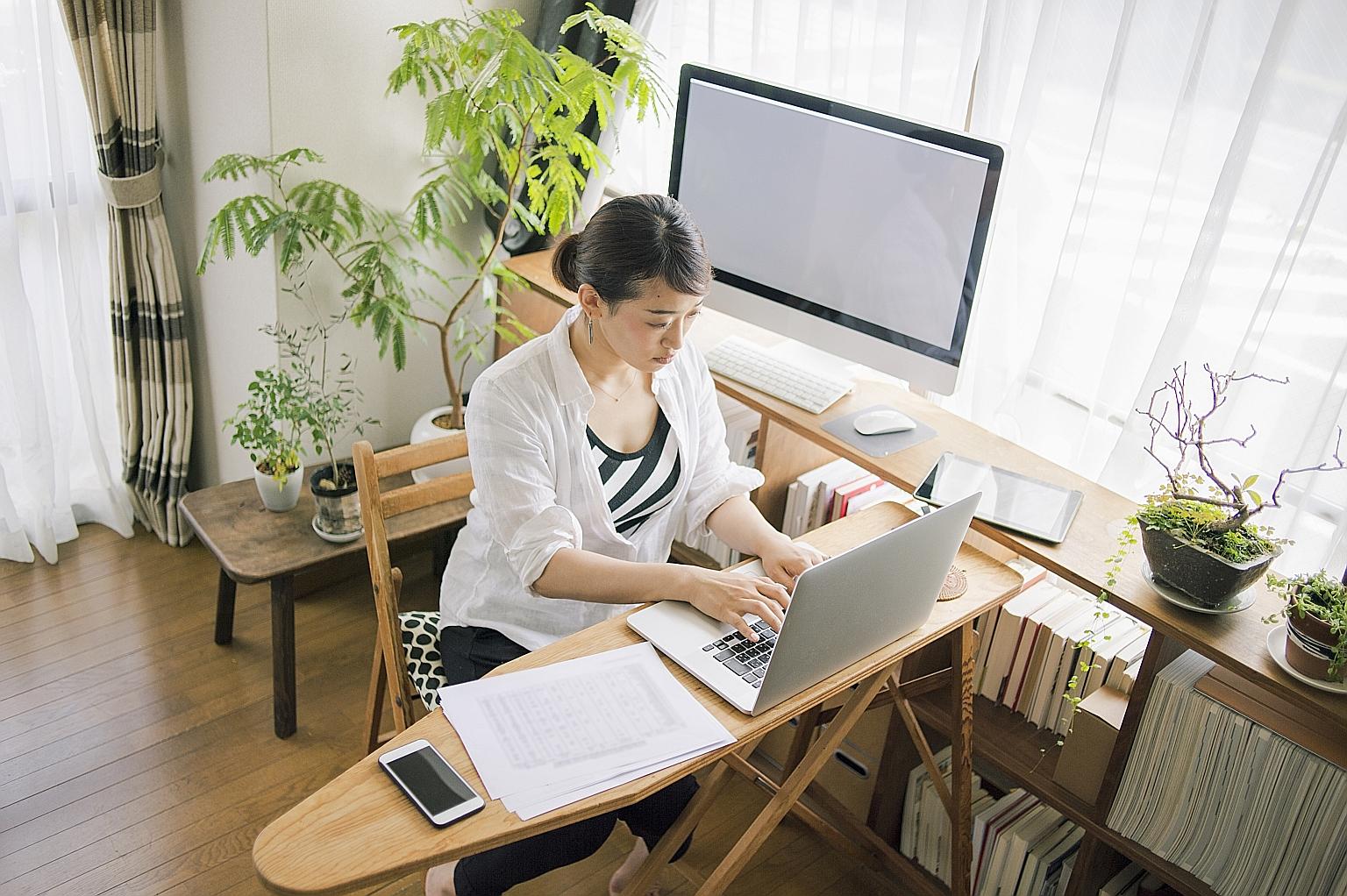 Sales of computer monitors and other accessories have soared since the coronavirus outbreak as employees seek to be more productive and comfortable working from home.