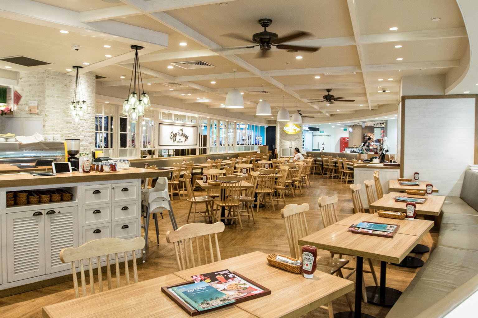 An almost empty restaurant in the Orchard Road shopping district yesterday. The slide in business optimism for the second quarter was caused by negative spillover effects of heightened health risks posed by the coronavirus, slowing Chinese demand and the