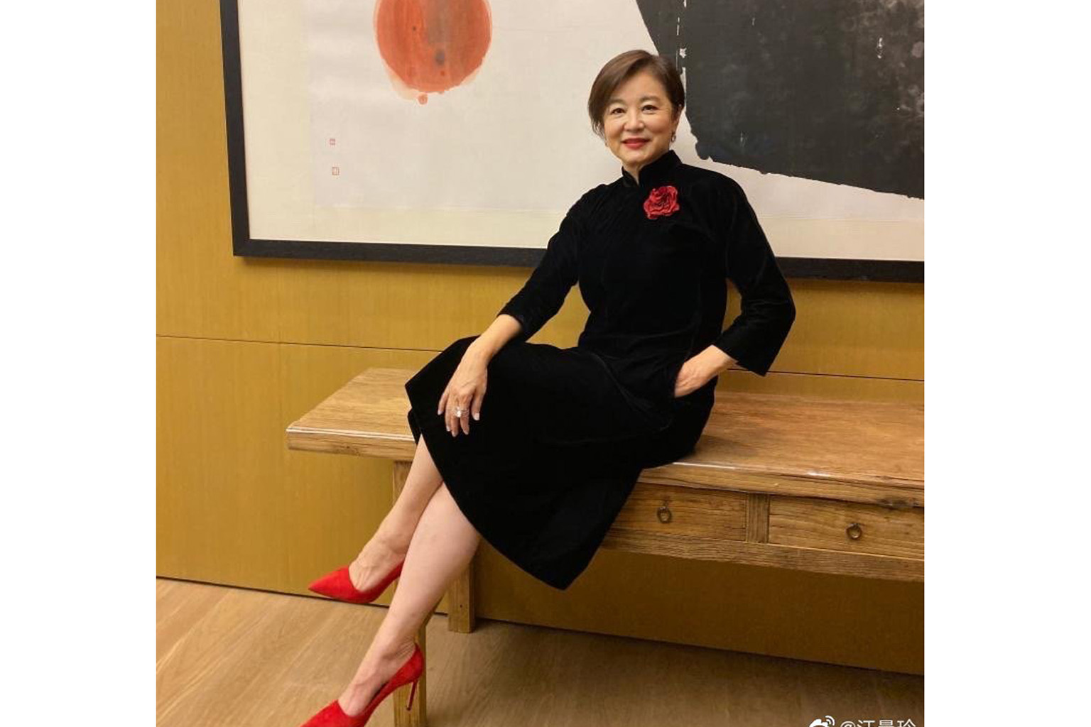 Retired Taiwanese actress Lin Ching-hsia.