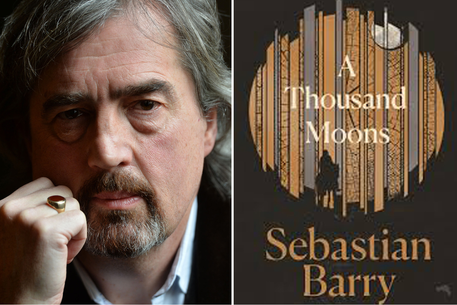 As a child, author Sebastian Barry - whose latest novel is A Thousand Moons (above) - shared a room with his grandfather, who had been in the British Army and had stories from his travels all over the world.