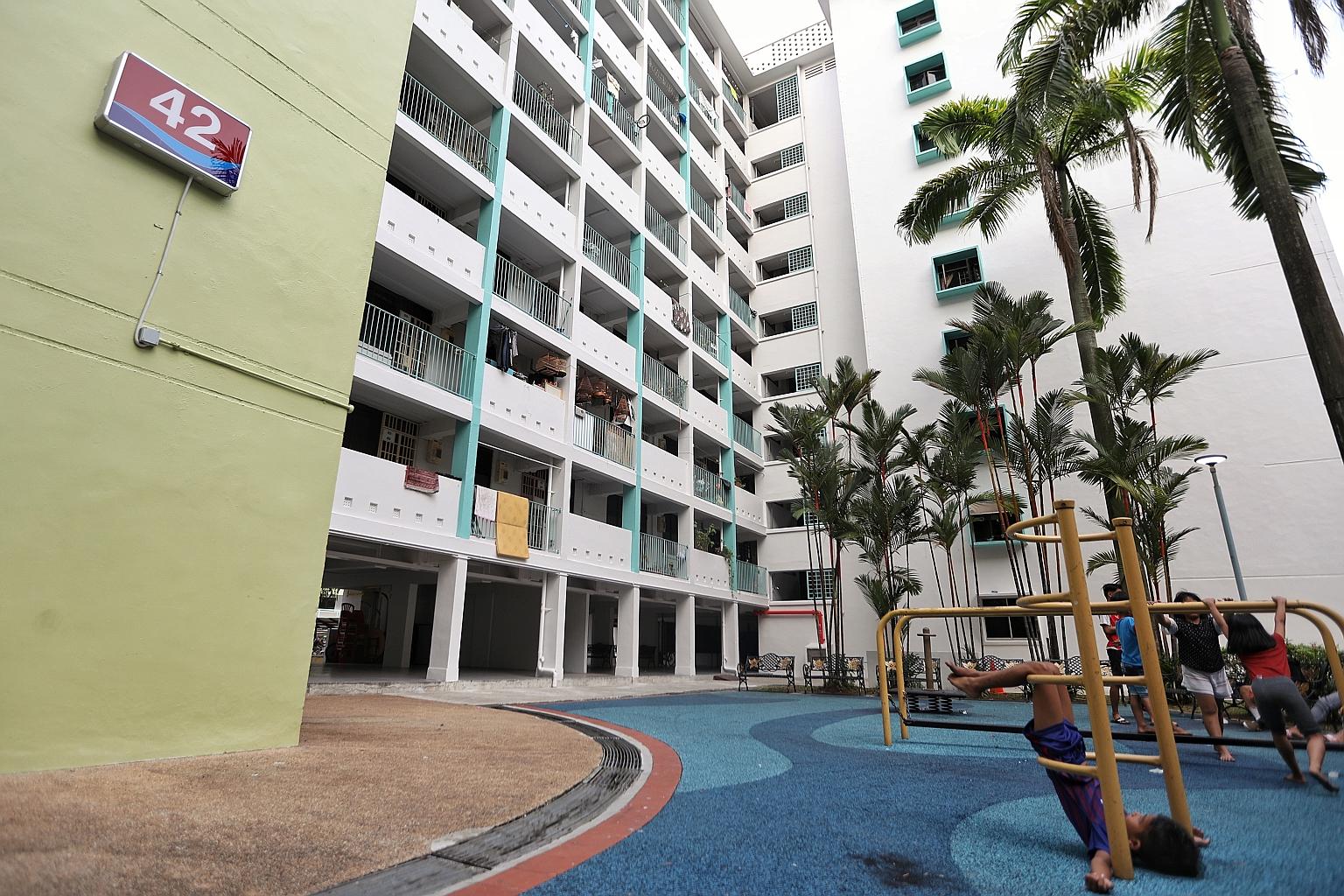 A Housing Board rental block in Beo Crescent. A study has found that home owners regard their neighbours' socio-economic status as a more important consideration than even race and nationality when deciding where they want to live. Only price and loc