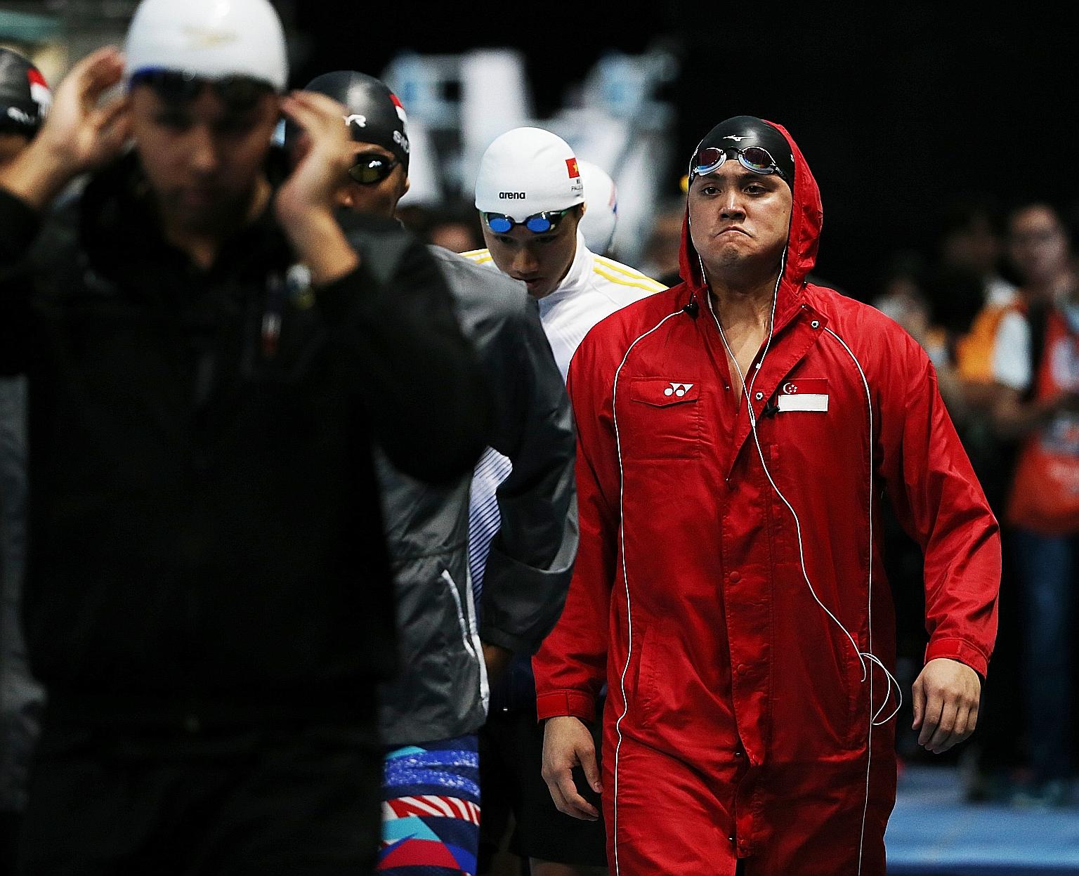 Singapore's first Olympic champion Joseph Schooling will return to Singapore to train this week because pools in the United States are closed as a precautionary measure. LIANHE ZAOBAO FILE PHOTO