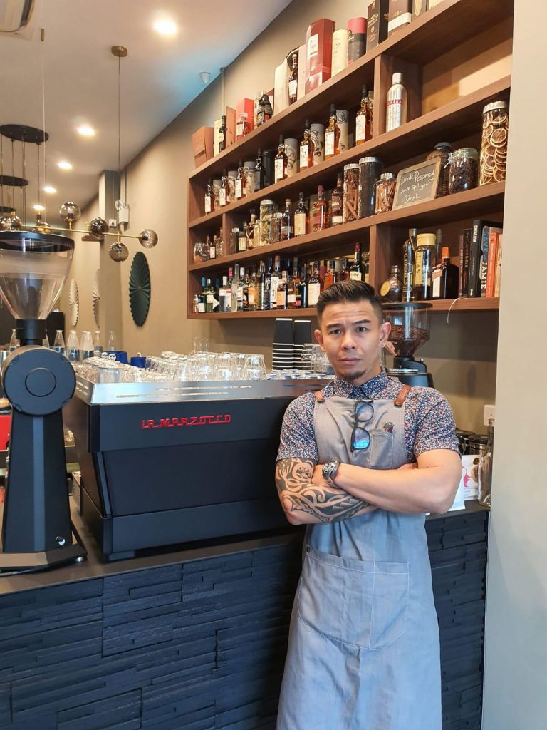 Mr Adrian Yeo, owner of Slate restaurant, says he has seen a "drastic drop" in business in the last two weeks, and hopes to make up for it with the online ordering system.