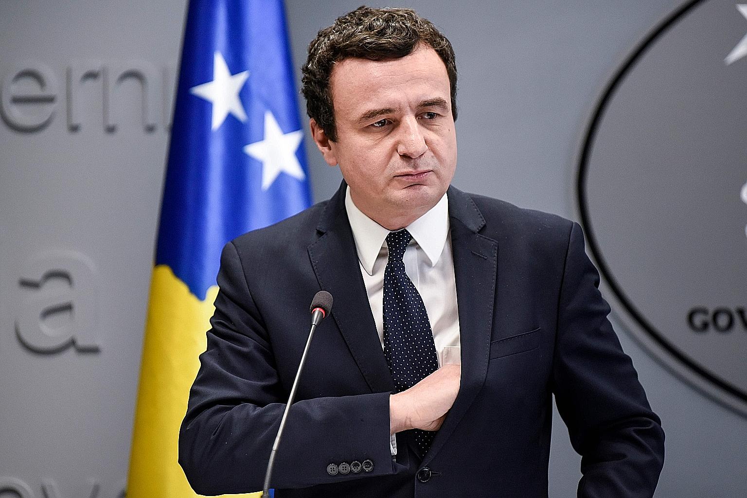 Mr Albin Kurti will remain as Kosovo's caretaker Prime Minister until a new government is formed.