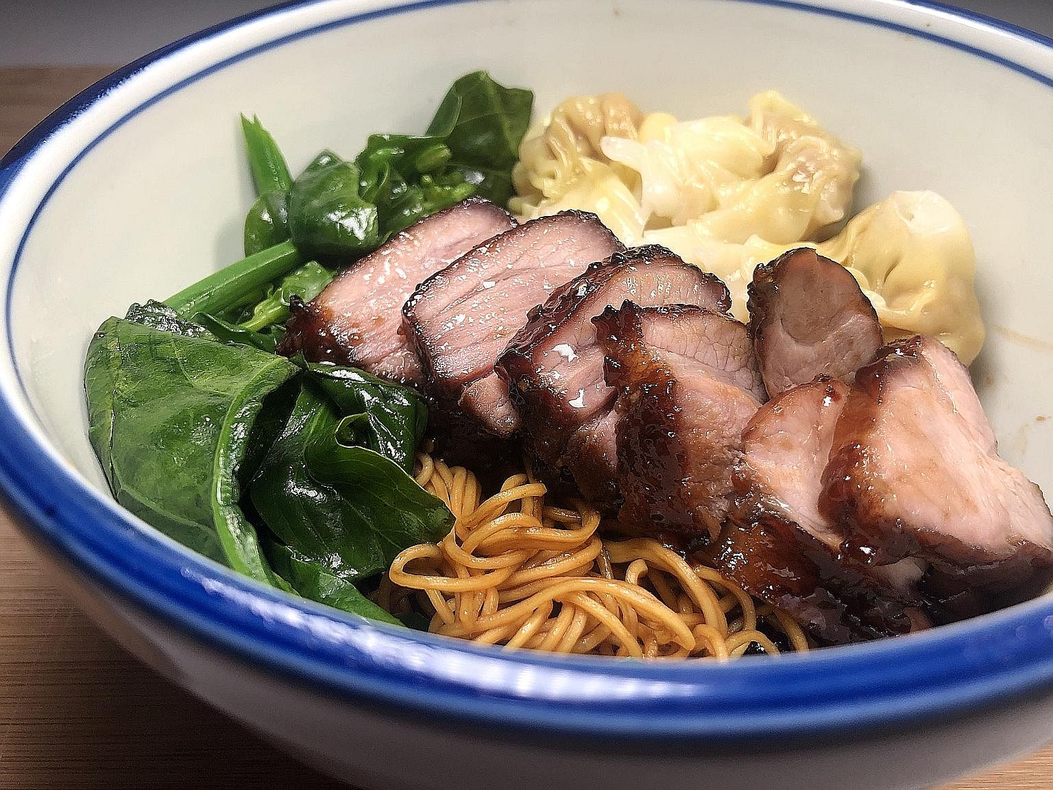 The wonton and char siew used to make this dish can be stored in the freezer for up to a month. 