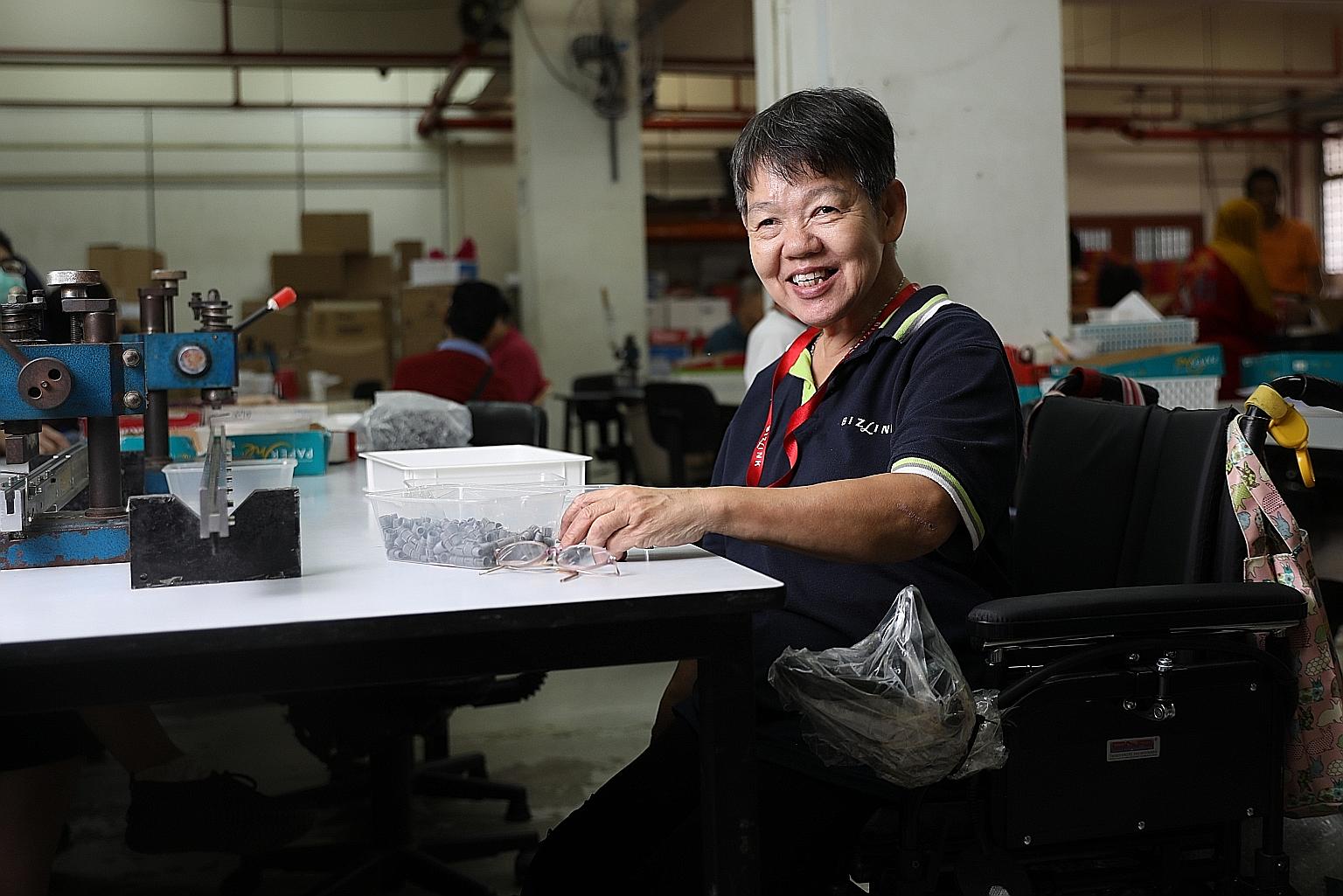 Ms Wendy Seet has been working at Bizlink since 1995, and has upgraded herself through a SkillsFuture computer literacy course.