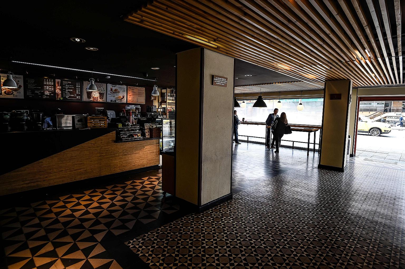 A coffee shop in Bogota, Colombia. The country, a major coffee exporter, is in the midst of a 19-day national quarantine to help curb the spread of Covid-19. PHOTO: AGENCE FRANCE-PRESSE