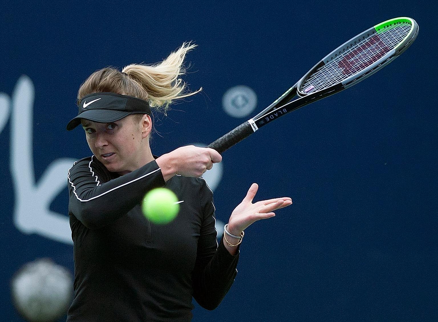 Ukraine's Elina Svitolina en route to beating Czech Marie Bouzkova to win the Monterrey Open in Mexico on March 8. Along with the Lyon Open, they were the last pieces of WTA Tour action before the coronavirus forced the suspension of the season. PHOT
