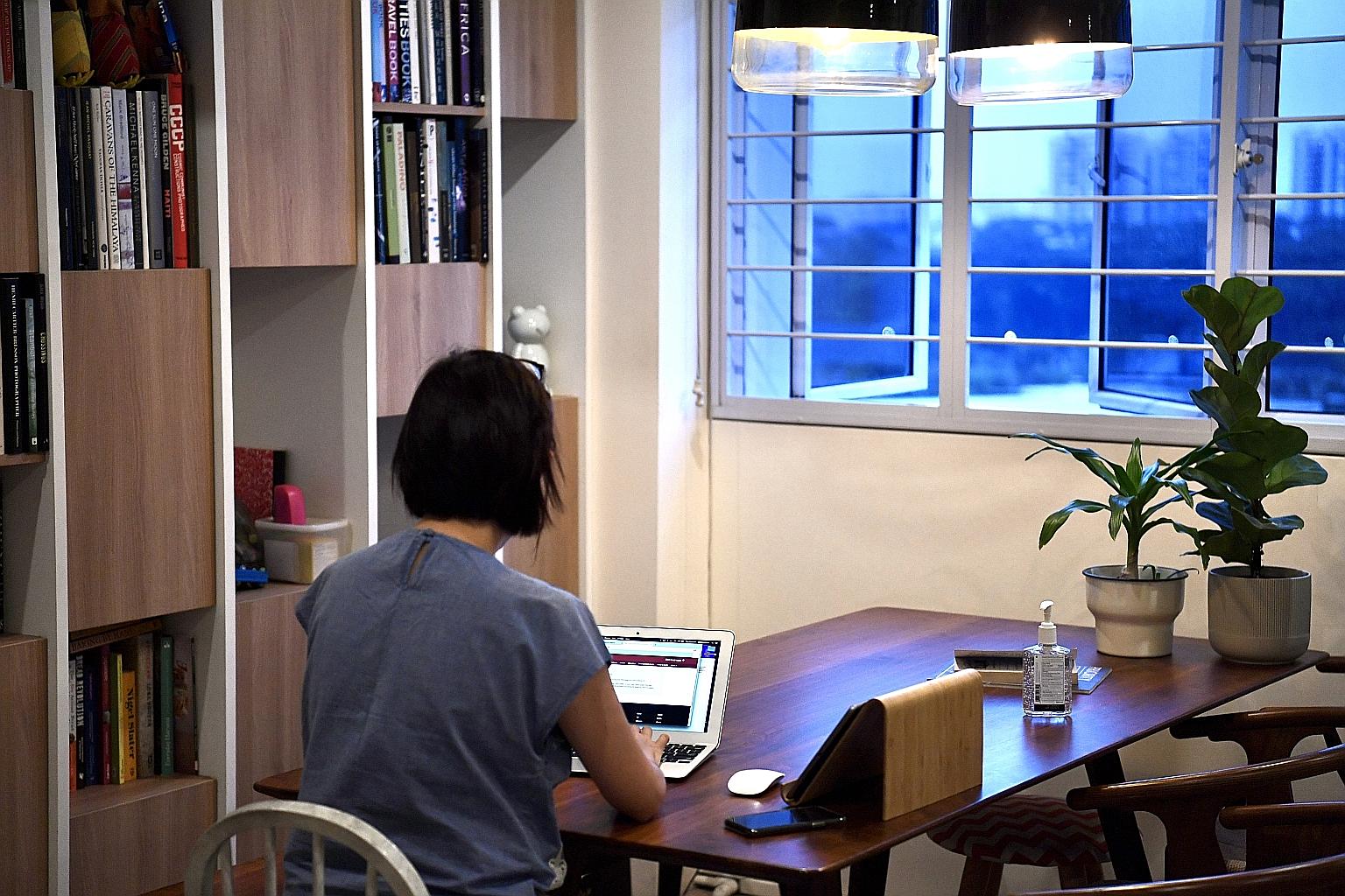 To encourage firms to implement staggered work hours and telecommuting, they will now need only to have staff on flexi-work arrangements for one month, instead of six, to qualify for the Work-Life Grant.