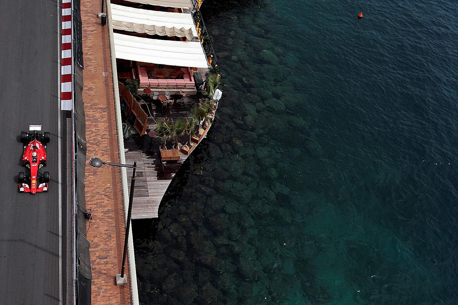 Ferrari driver Sebastian Vettel during practice at the Monaco Grand Prix back in 2015. The iconic race, a glittering fixture on the F1 calendar for the last 65 years, is one of the two cancelled races this season. PHOTO: AGENCE FRANCE-PRESSE