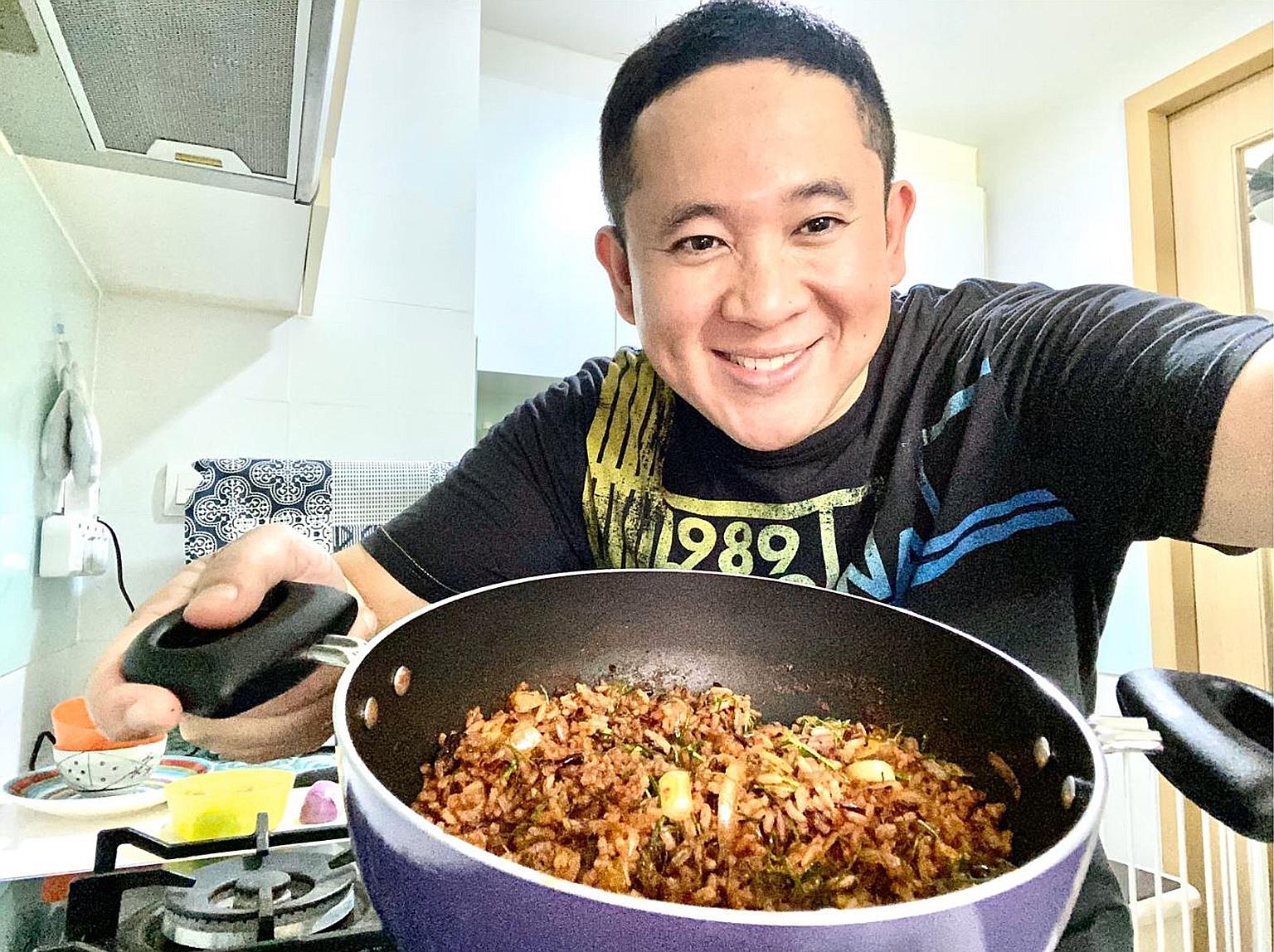 Since the circuit breaker measures began, Senior Parliamentary Secretary for Health and Home Affairs Amrin Amin has been whipping up dishes to relax, even as he is kept busy helping his constituents from home.