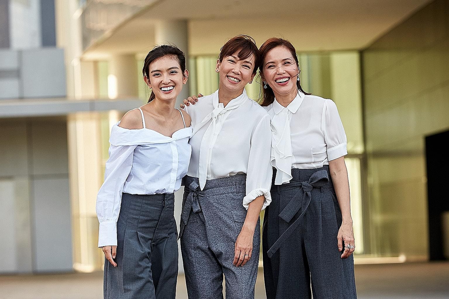 From right: Zoe Tay, Kym Ng and Hong Ling star in the Channel 8 drama My Guardian Angels